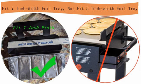 Firsgrill 30-pack foil trays offer convenient replacements.