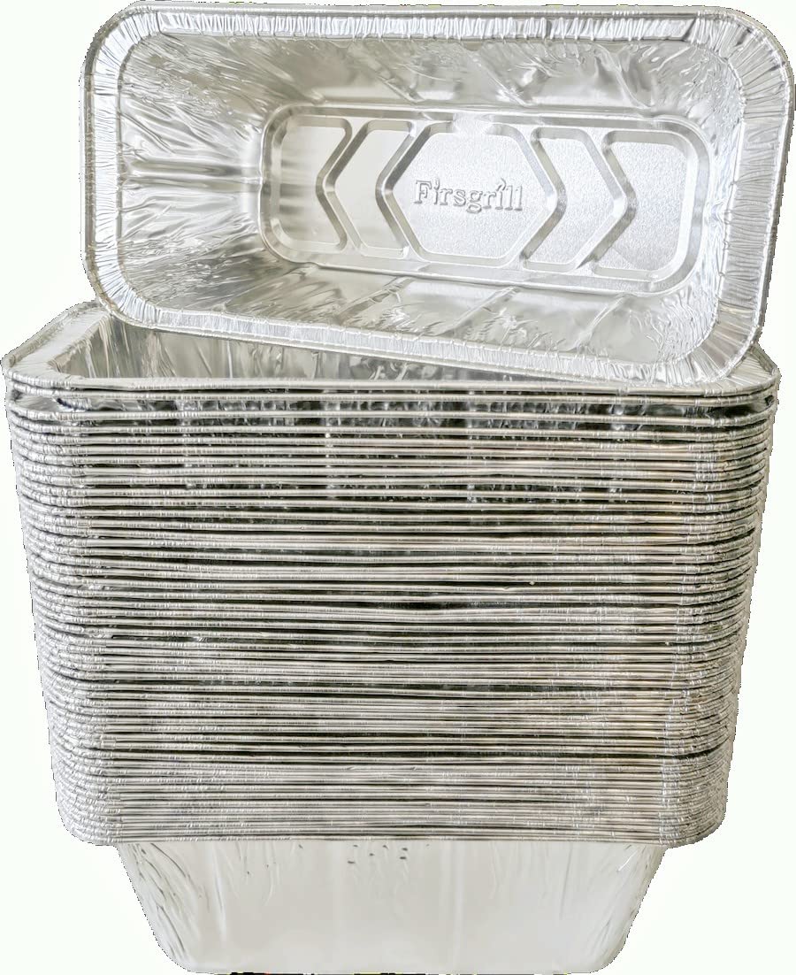 Firsgrill 50-pack griddle liners ready for quick cleanup after grilling.