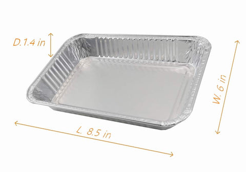 Firsgrill aluminum drip pans closeup highlighting sturdy construction