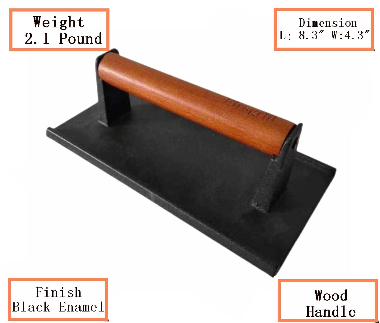 Easy‑clean design of the Firsgrill bacon press after cooking bacon or steaks