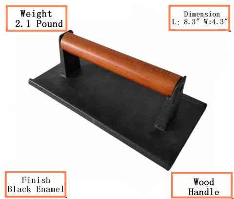 Easy‑clean design of the Firsgrill bacon press after cooking bacon or steaks