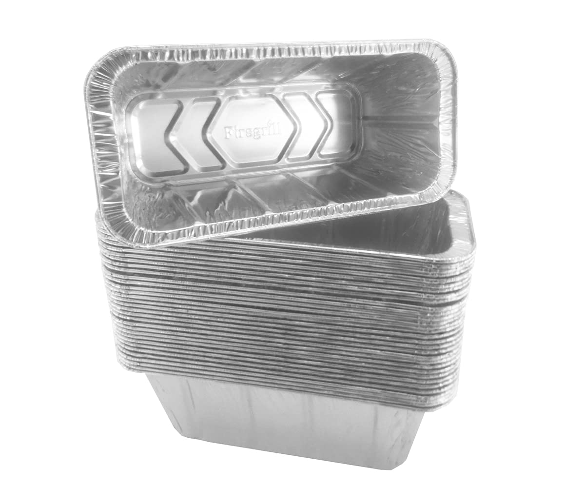 Firsgrill drip pan 8in aluminum tray for easy grease cleanup.