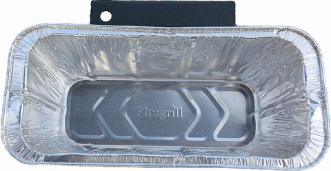 Firsgrill easy-hook installation on stove lip for grease collection