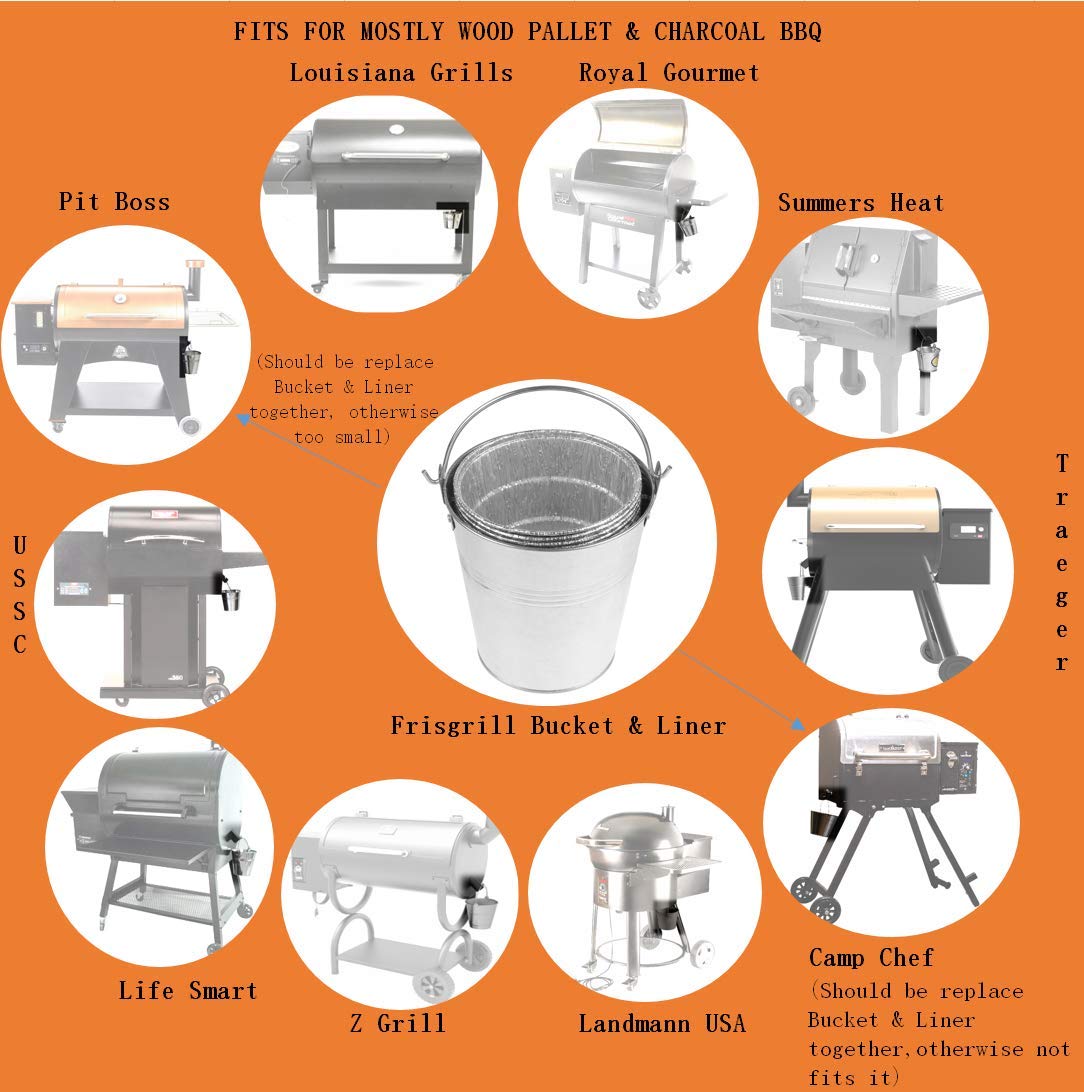 Firsgrill galvanized steel bucket resists weather and rust