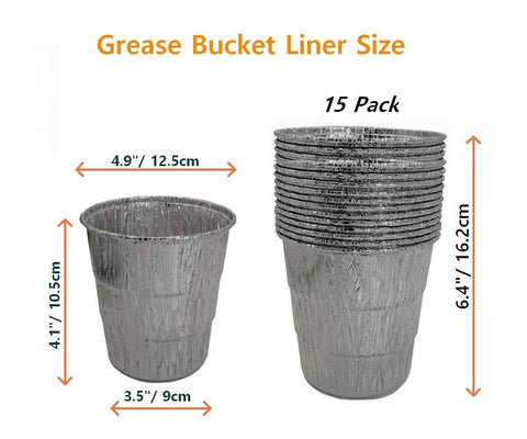 Firsgrill galvanized steel grease bucket resists rust during outdoor grilling.