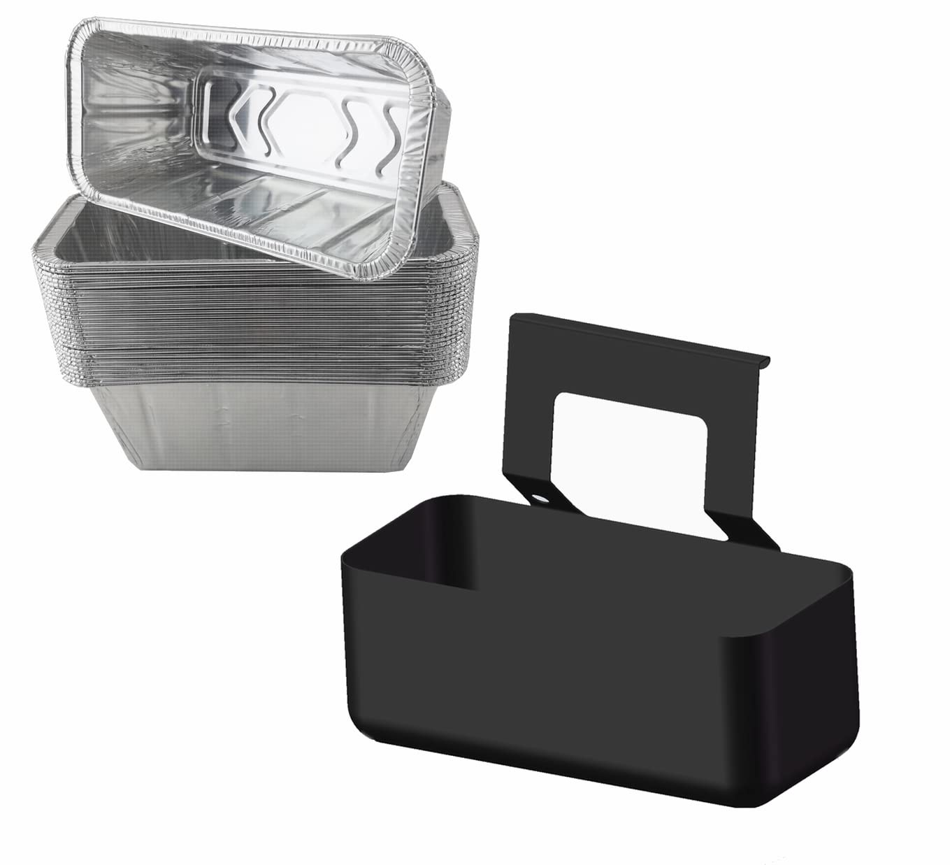 Firsgrill grease cup and foil tray for 17-inch griddle, quick replacements save downtime