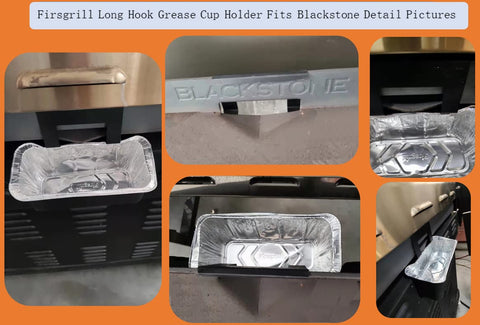 Firsgrill grease cup foil tray for 36 inch model, compatible on large Blackstone setups