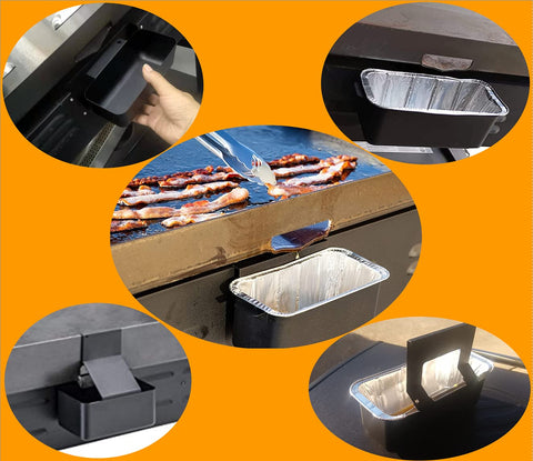 Heavy-duty aluminum liners, recyclable, for eco-friendly grilling.
