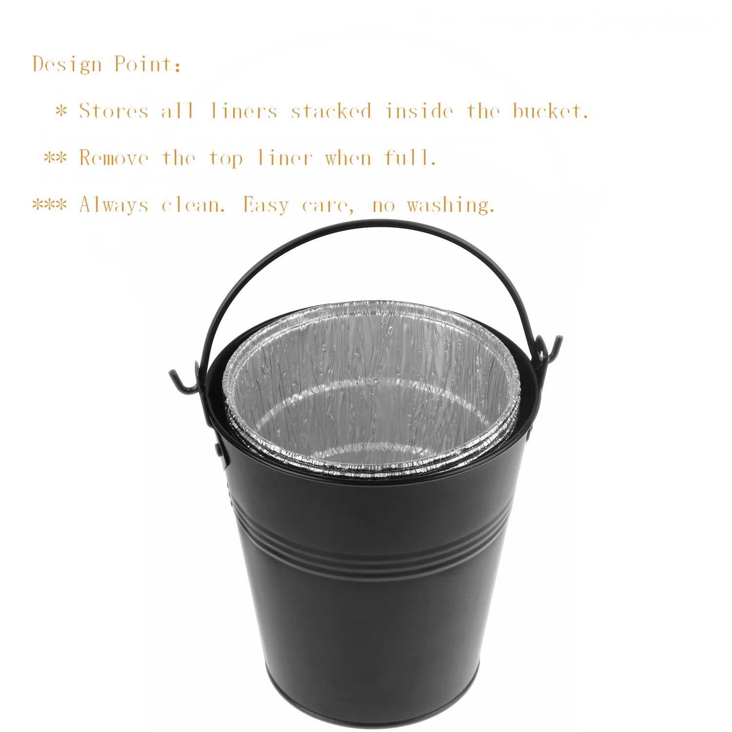 Firsgrill ice-ready bucket doubles as a beverage cooler.