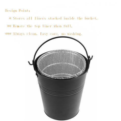 Firsgrill ice-ready bucket doubles as a beverage cooler.