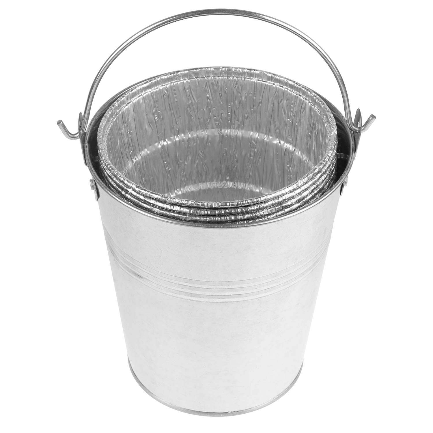 Firsgrill ice bucket doubles as a beer cooler for backyard BBQs.