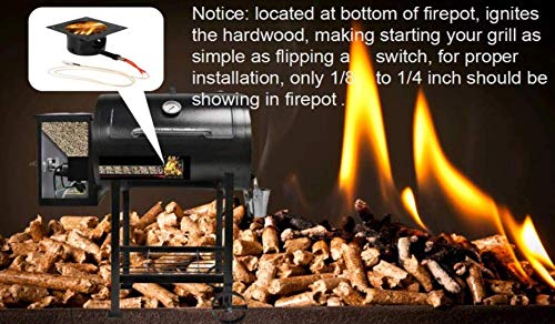 Firsgrill replacement parts in use on a Pit Boss grill during cooking.