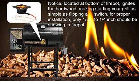 Firsgrill replacement parts in use on a Pit Boss grill during cooking.