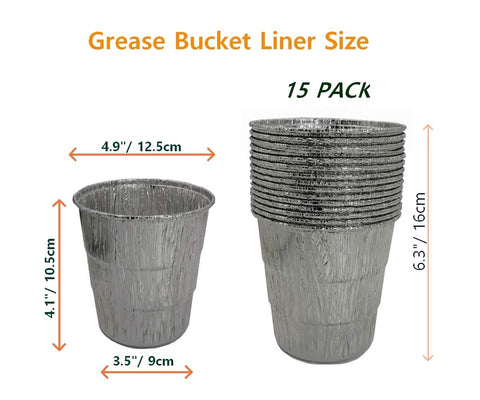 Firsgrill liner replacement tray helps prevent bucket staining and odor.