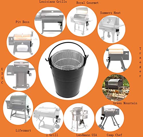 Firsgrill removable liners speed cleanup and extend bucket life.
