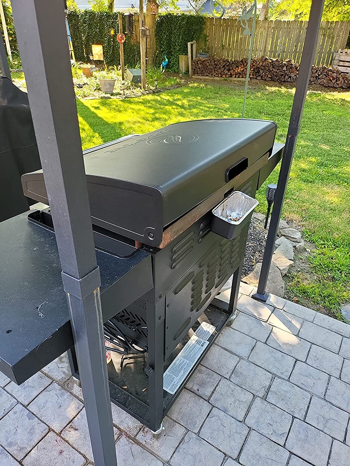 Firsgrill replacement pan keeps your cooking area tidy