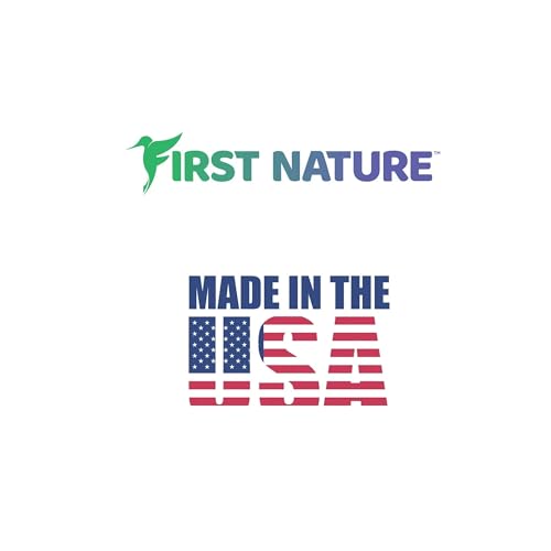 First Nature hummingbird feeder wide-mouth reservoir makes filling and cleaning quick.