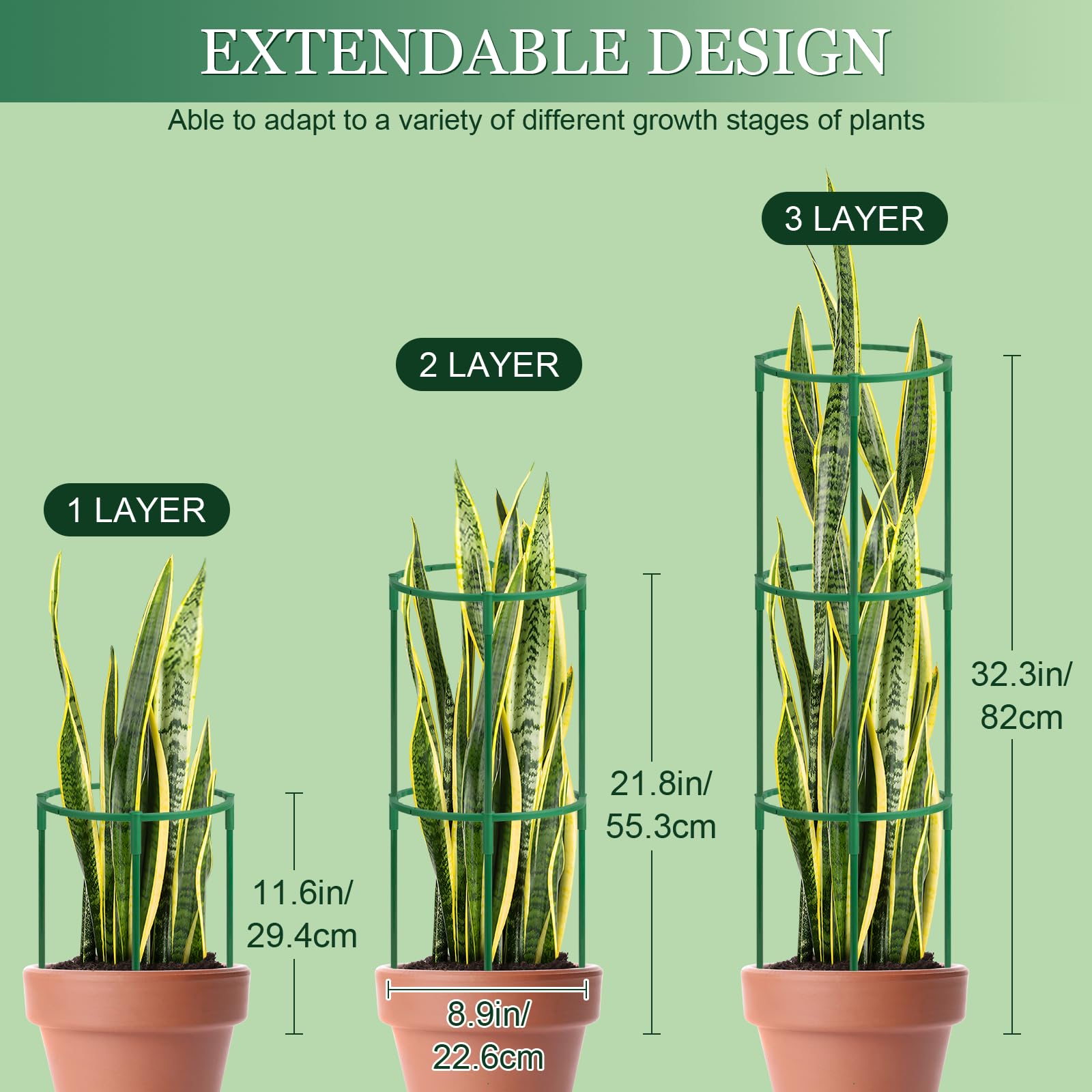 First-zgel stackable plant stake keeps peonies tall and tidy.