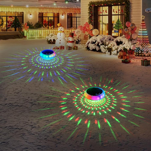 FirstE bottom lights provide steady color for water features