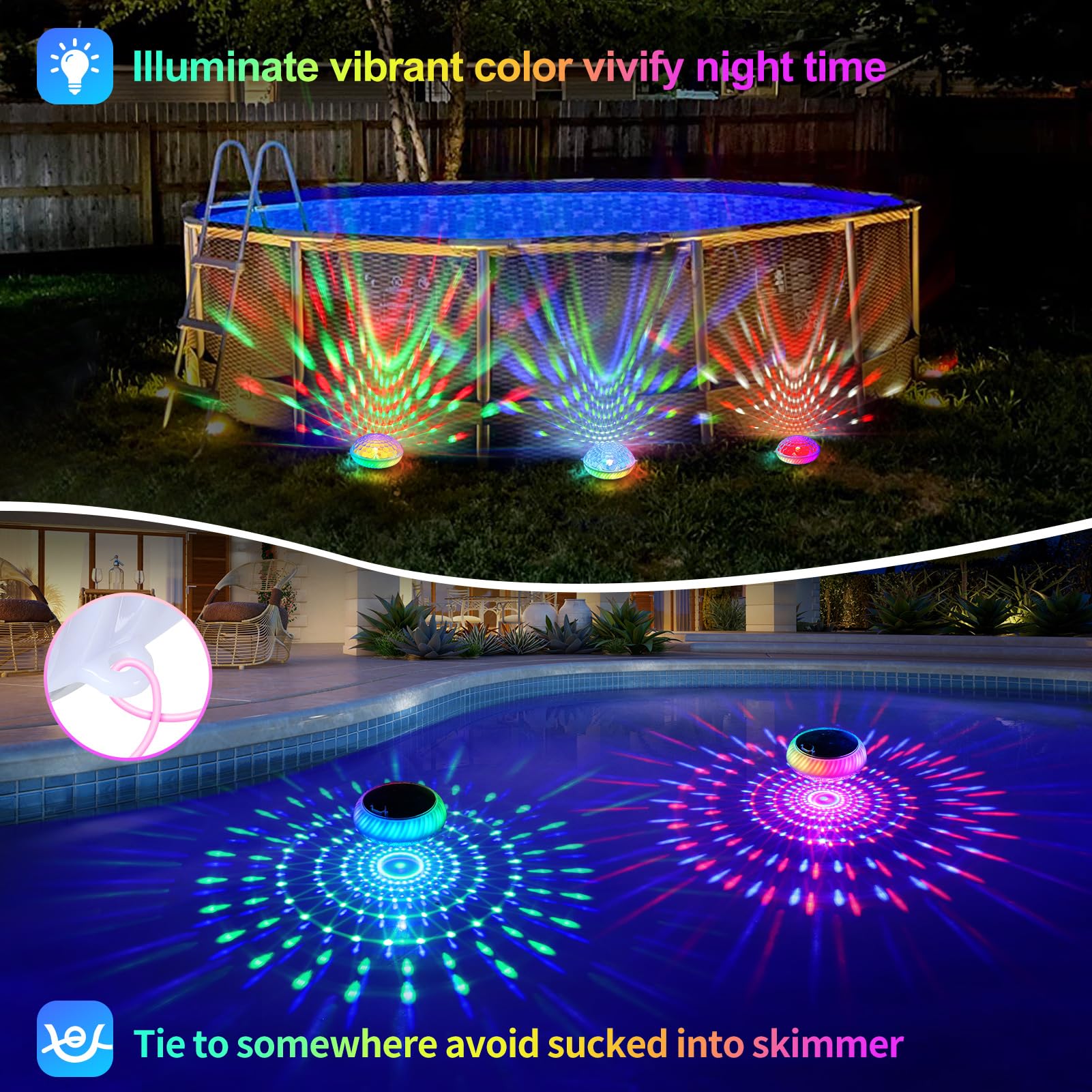 FirstE romantic ambiance with top and bottom RGB modes