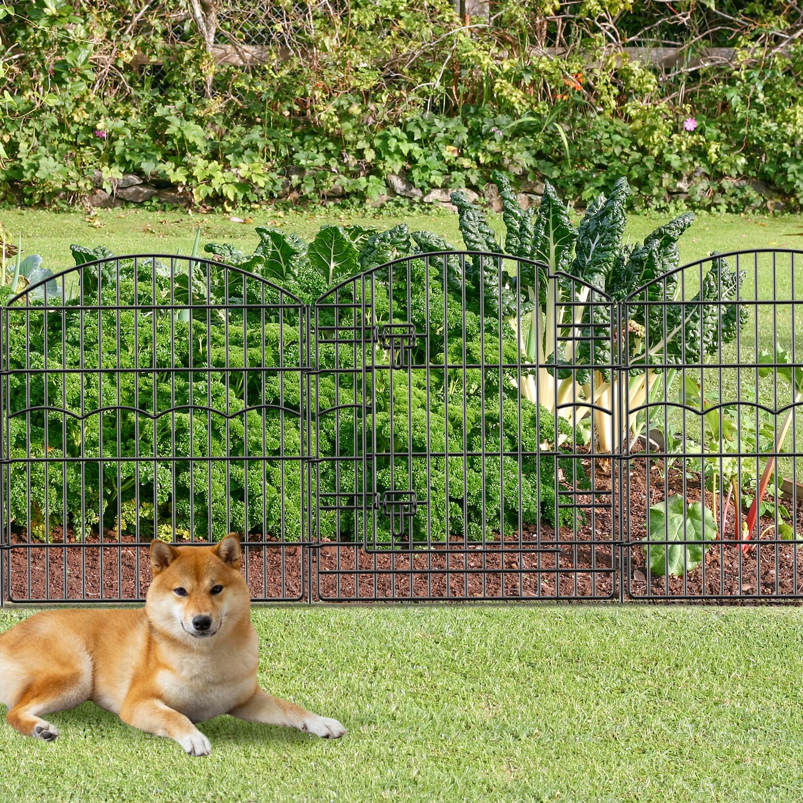 Firstness rustproof coating provides weather ready durability for outdoor borders.