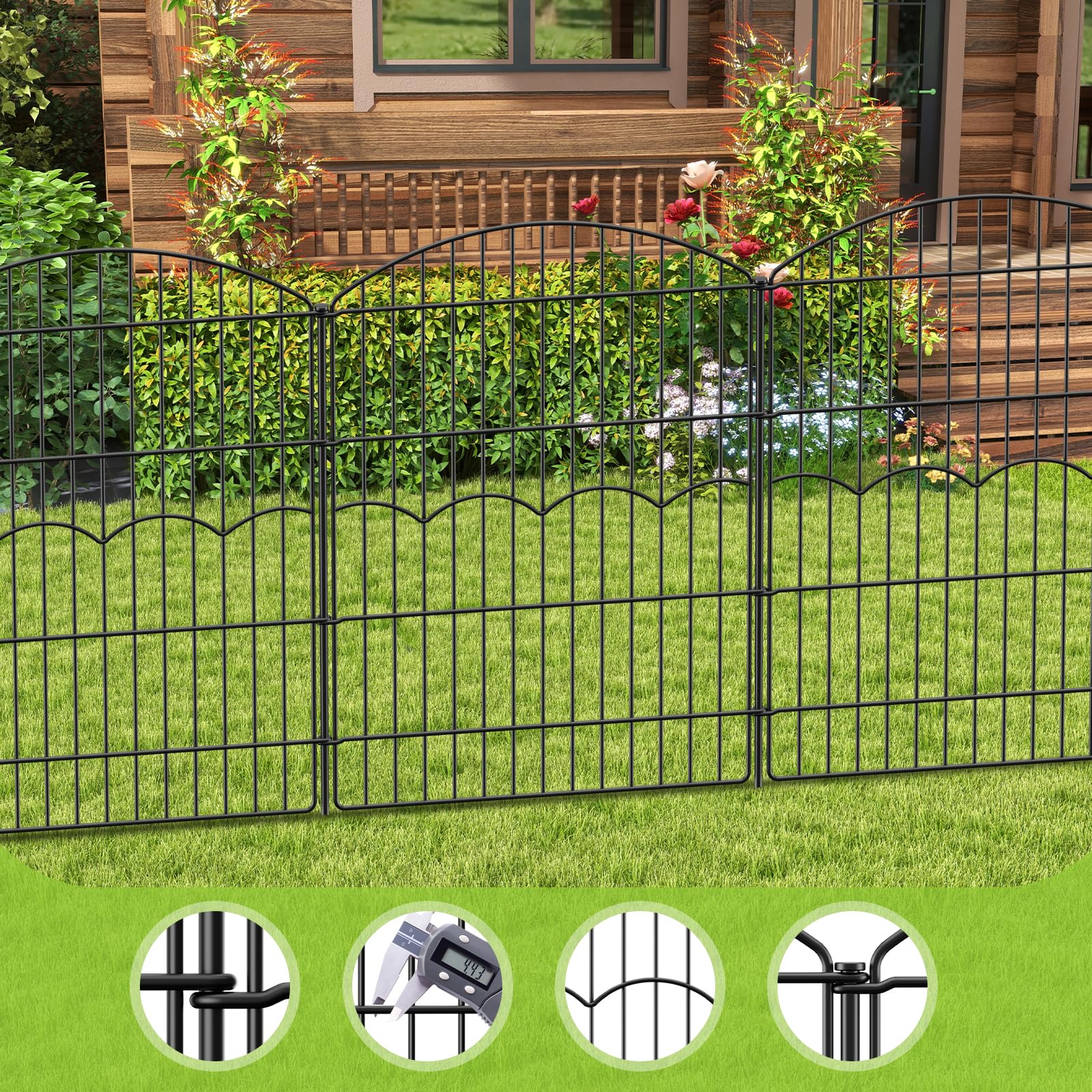 FIRSTNESS Easy-install panels allow rapid setup without digging.
