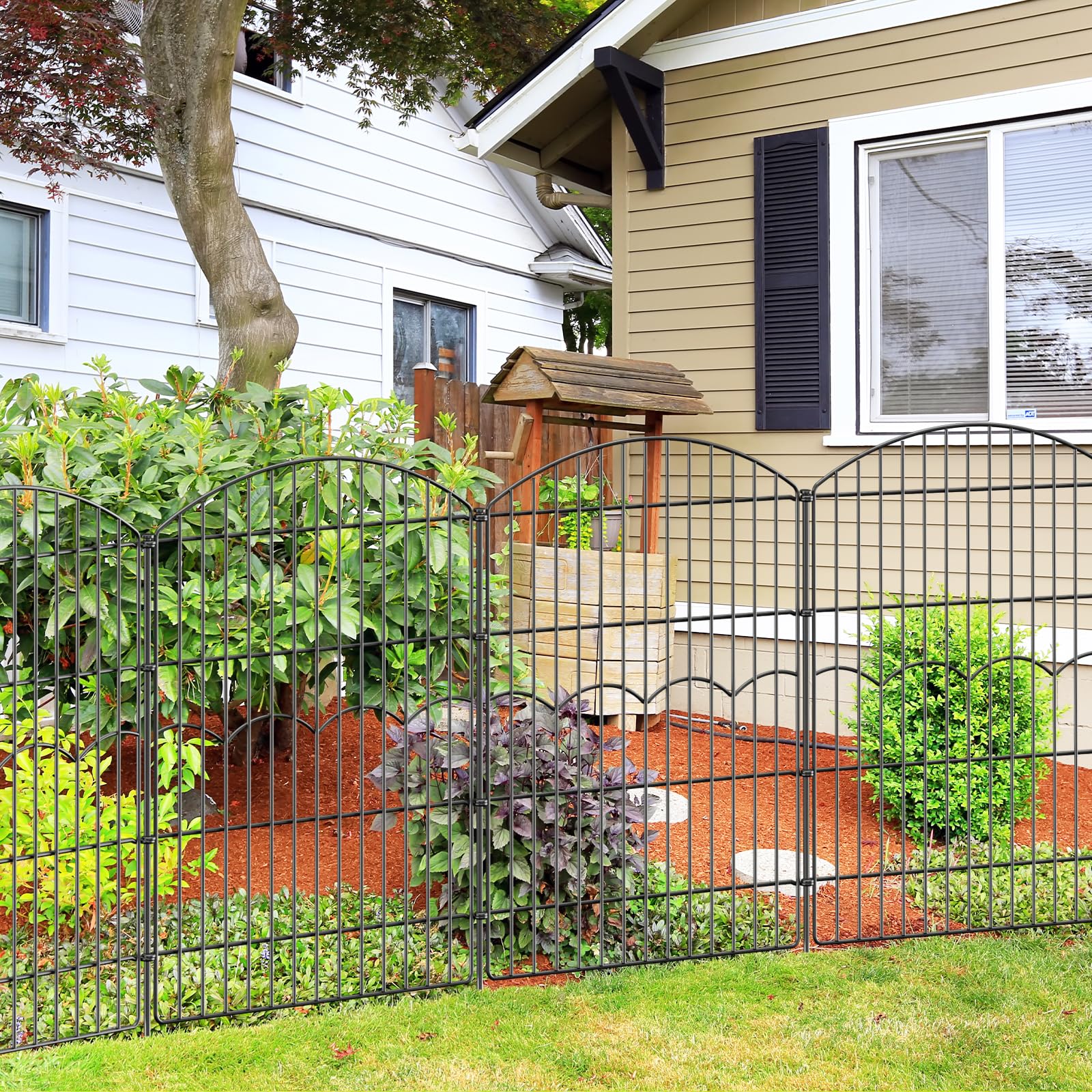 FIRSTNESS Decorative Garden Fence panel assembly enables flexible yard layouts and easy customization.