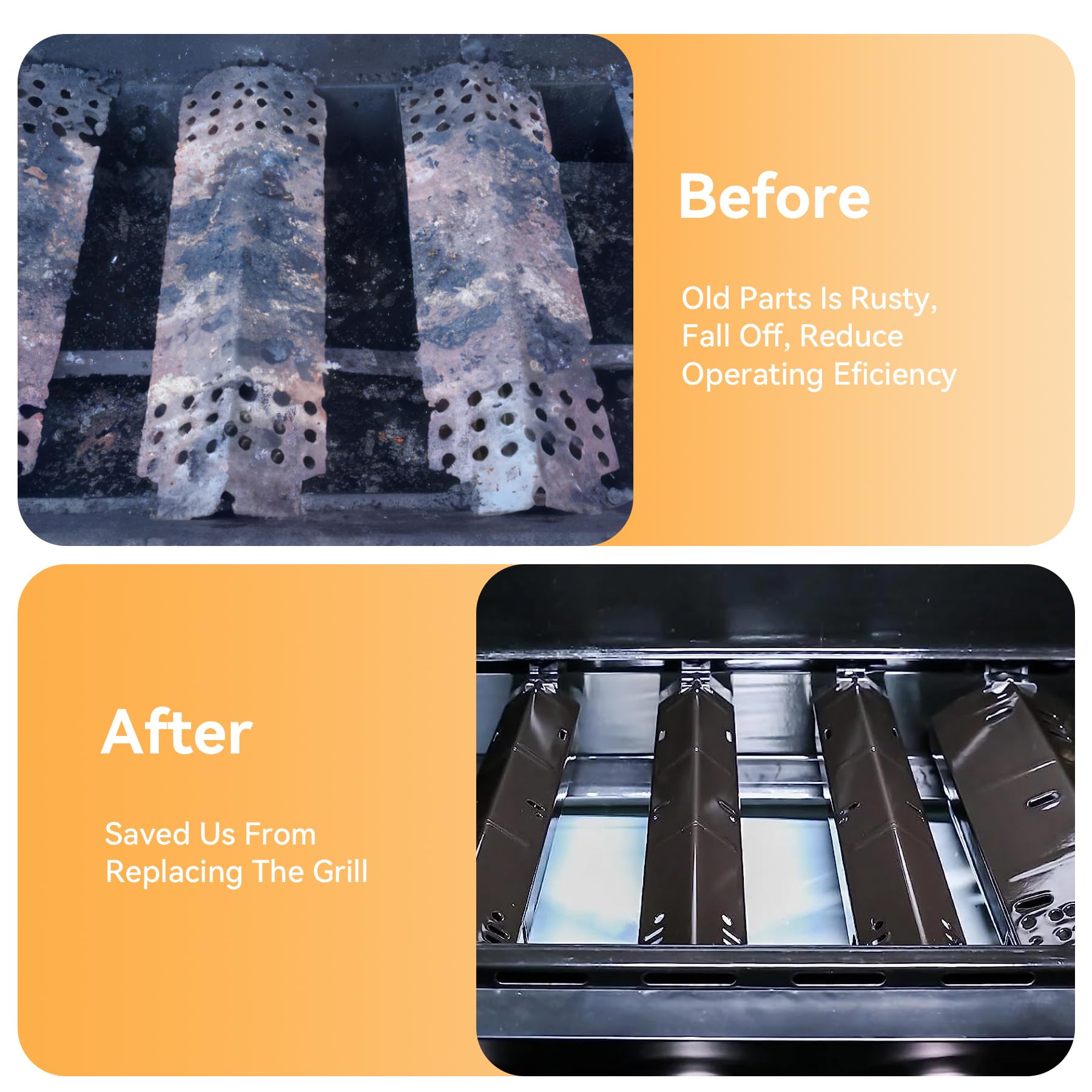 FIRXZYMZ heat tent set packaging highlights easy replacement for multiple models.