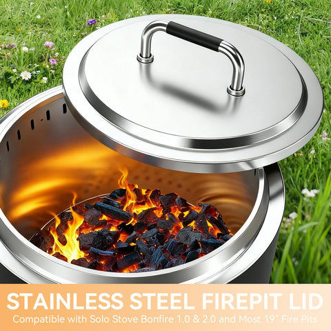 FIRXZYMZ round lid acting as all-weather shield against rain and debris