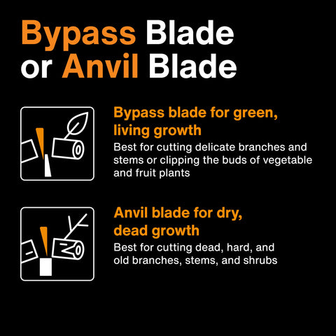 All-steel construction emphasizes long-lasting toughness of the pruner.