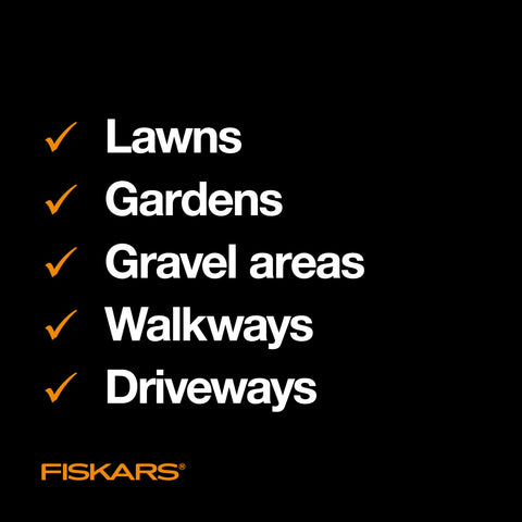 Fiskars lightweight aluminum shaft reduces fatigue while gardening