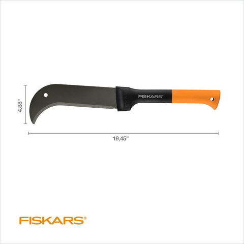 Fiskars Brush Axe curved blade ready for efficient clearing tasks