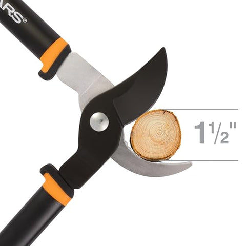 Fiskars bypass lopper softgrip handles reduce hand fatigue during long pruning sessions