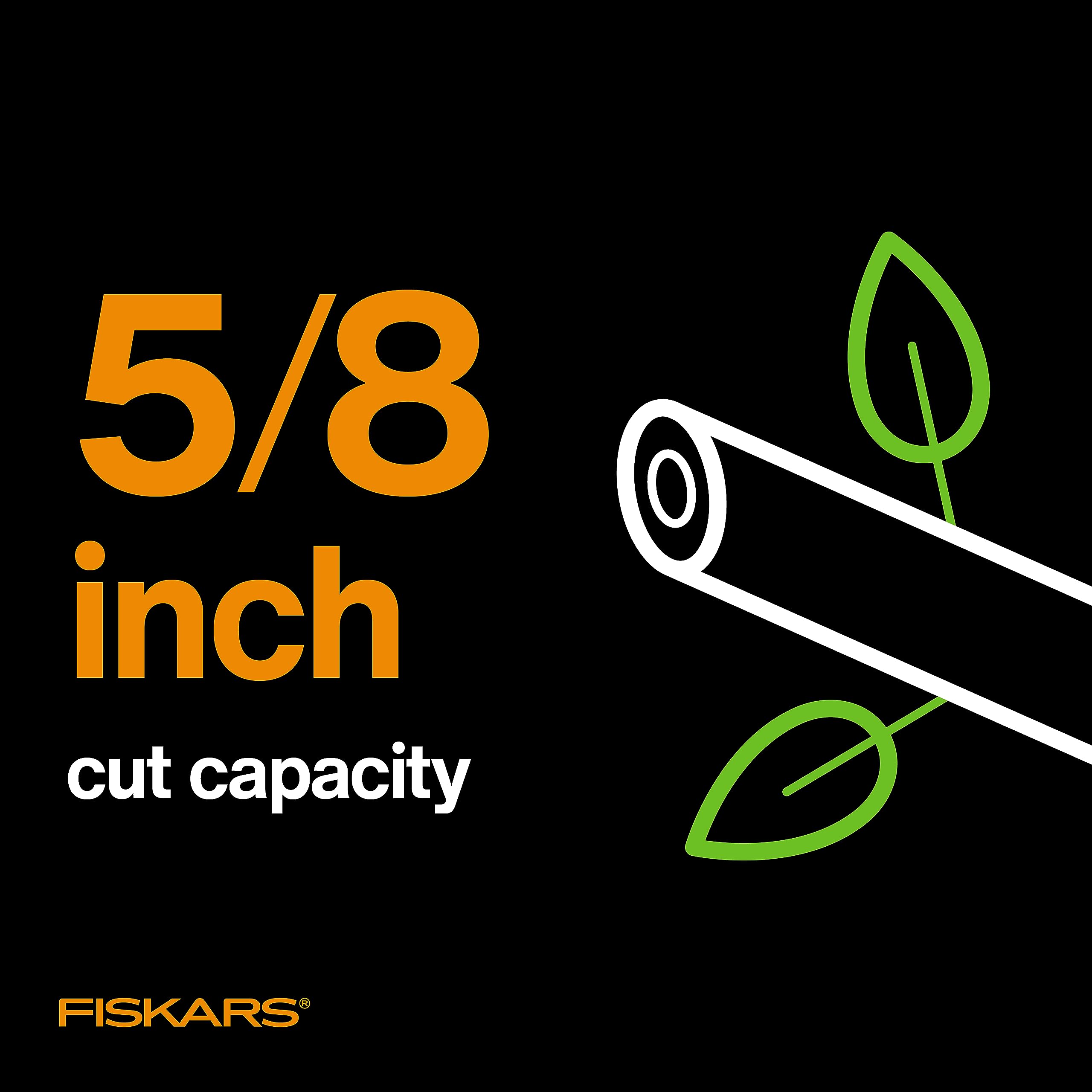 Fiskars low-friction coating reduces effort for smooth cuts