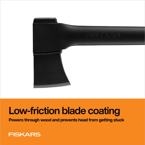 Fiskars chopping axe durable construction built for long-lasting use.