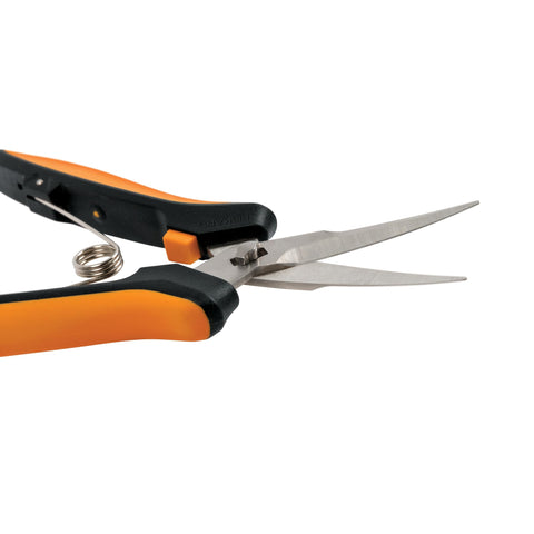 Fiskars durable steel blades stay sharp after heavy use.