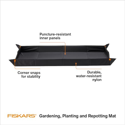 Fiskars Durable water resistant nylon outer layer wipes clean after use