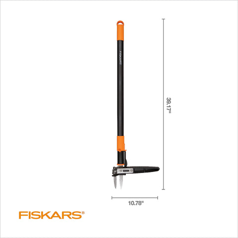 Fiskars easy-eject mechanism enables quick head clearing