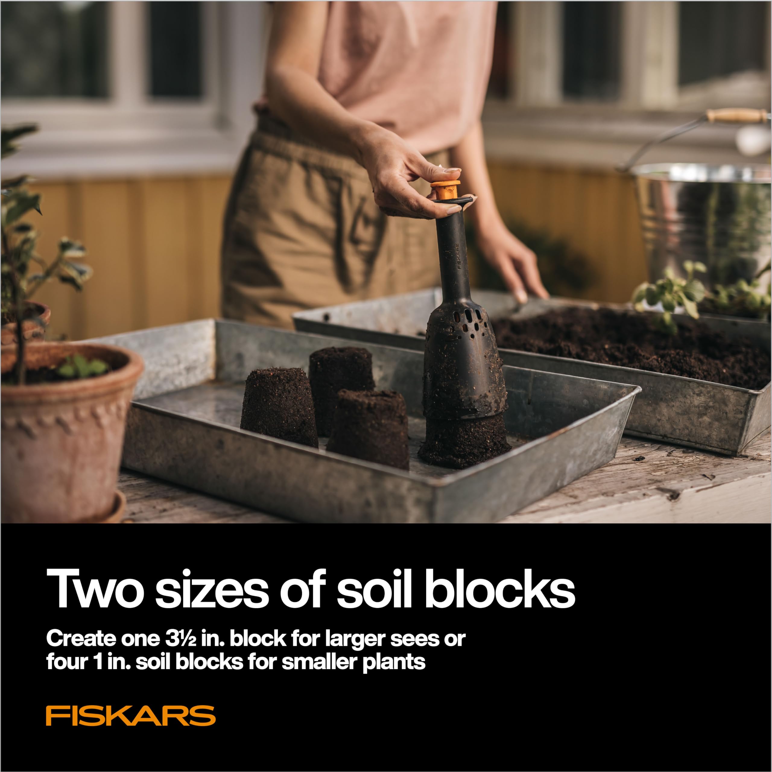 Fiskars eco-friendly seed starter solution helps reduce disposable trays
