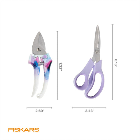 Fiskars Explore Bypass Pruner demonstrates 1/2 inch cutting capacity