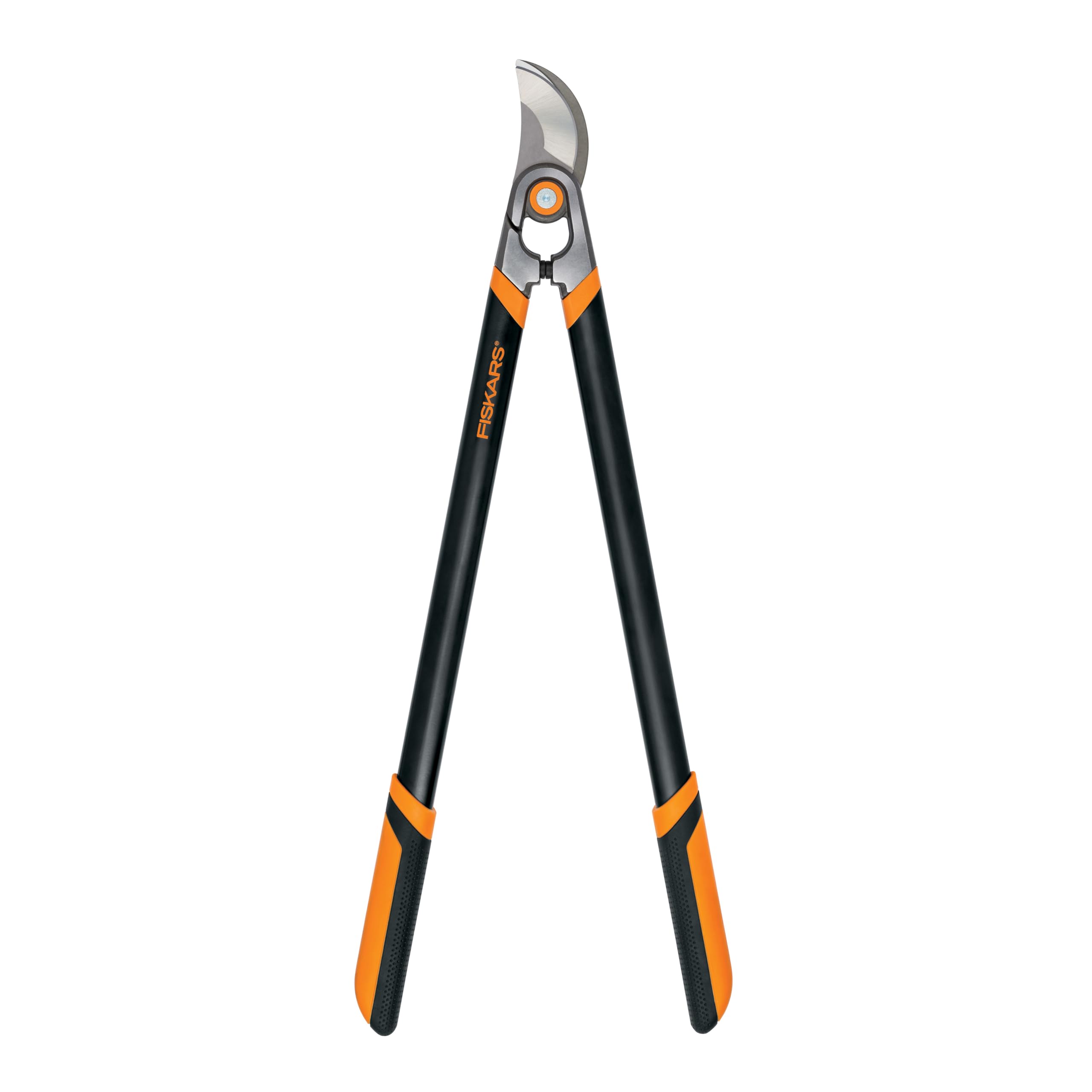 Fiskars forged lopper 30-inch leverage in action for thick branches