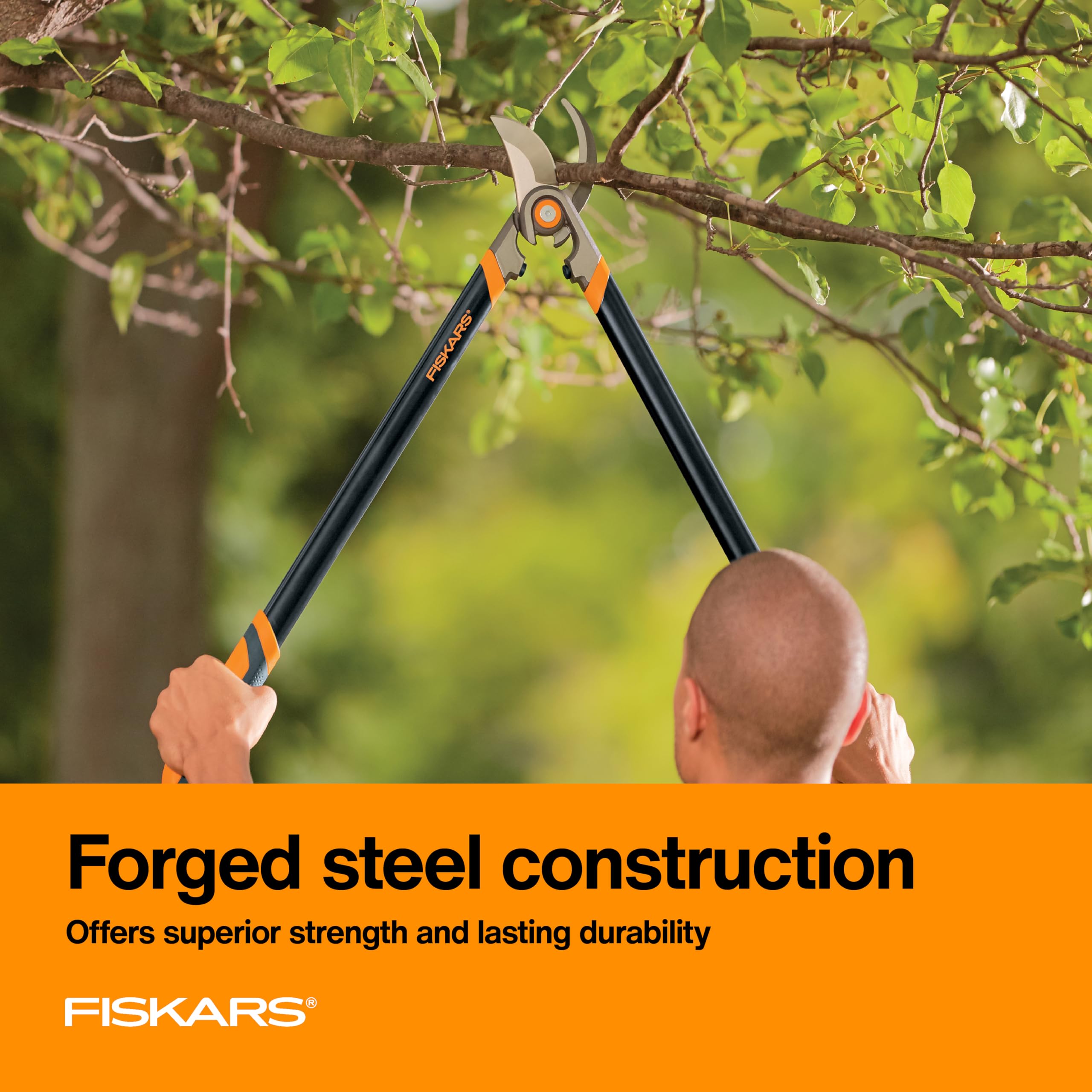 Fiskars forged lopper replaceable blade extends tool life during pruning
