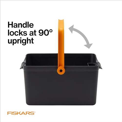 Fiskars Garden Tool Caddy wall mount option helps organize a shed or garage.