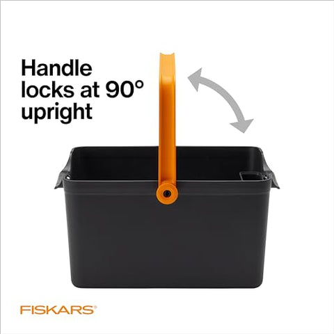 Fiskars Garden Tool Caddy wall mount option helps organize a shed or garage.