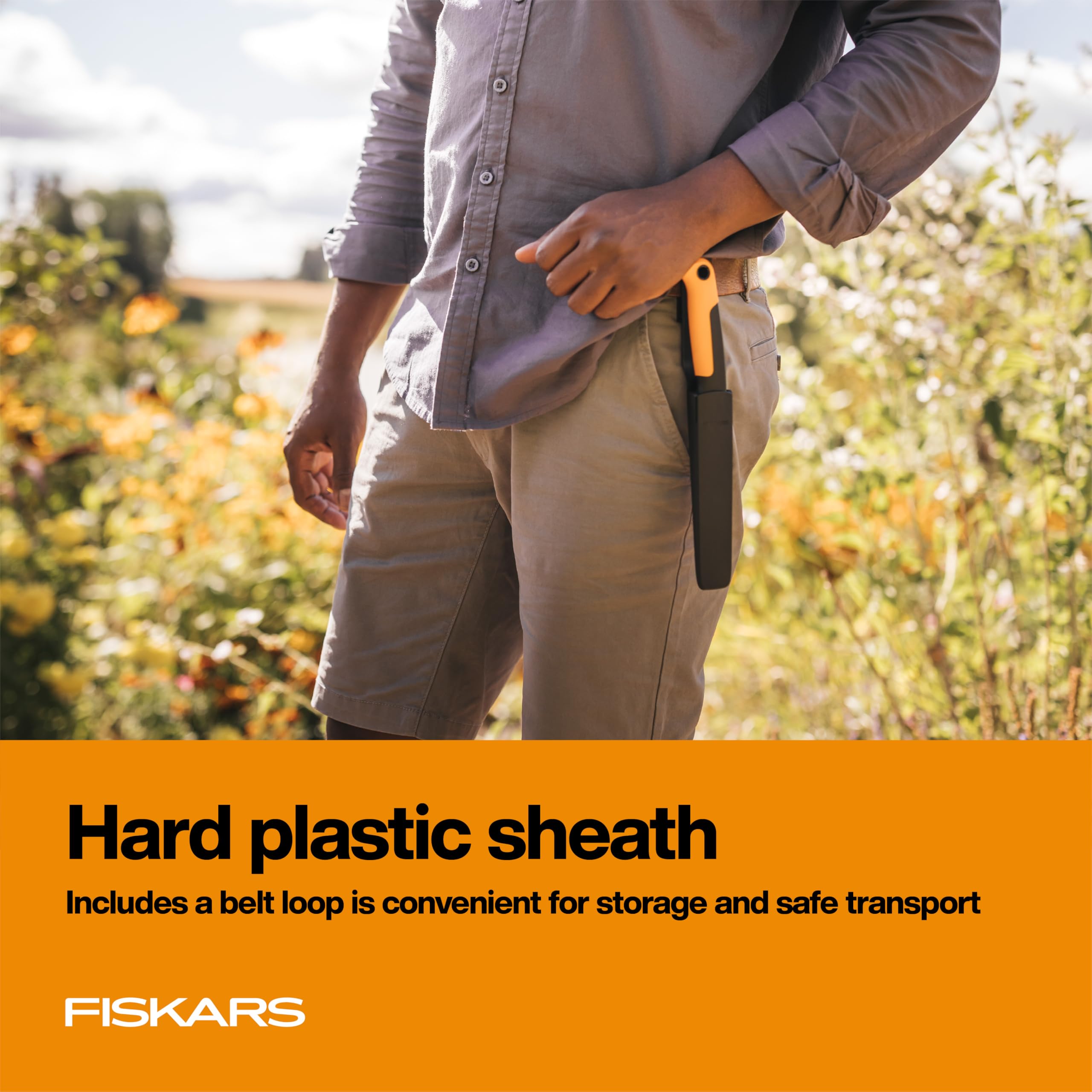 Fiskars Harvesting Knife lifetime warranty offers long-term confidence in performance.