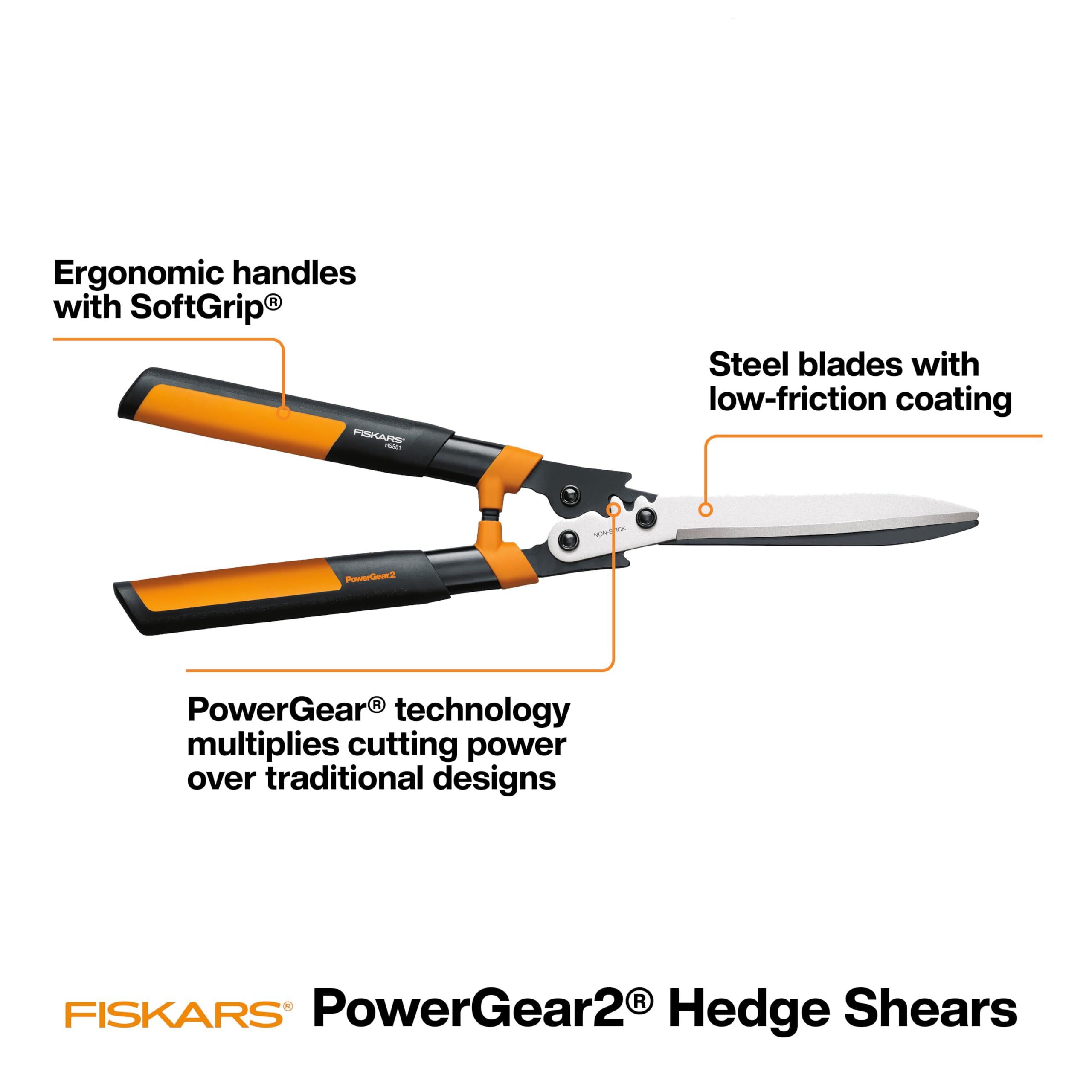 Cutting small branches with Fiskars hedge shears in the garden
