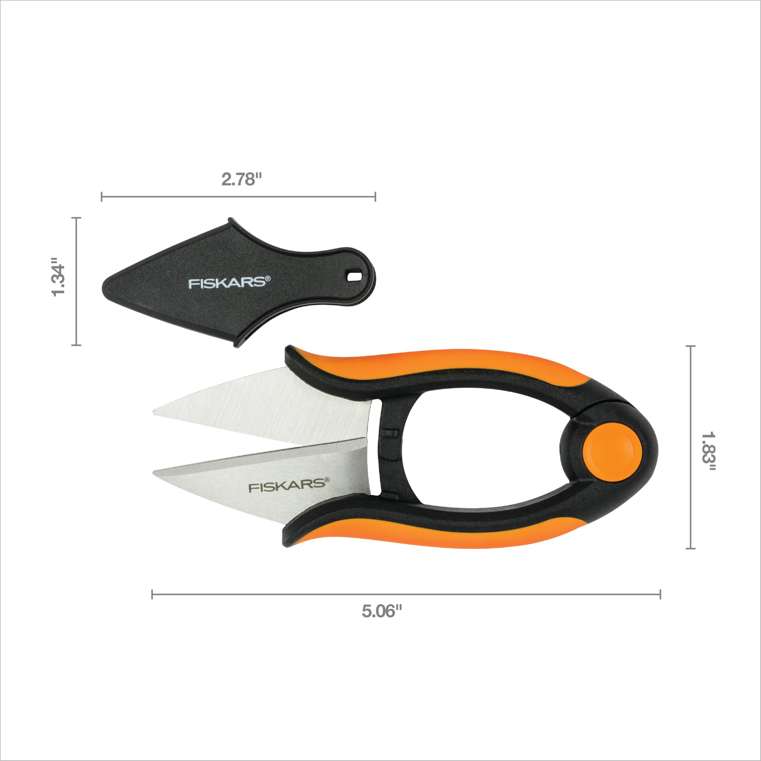 Fiskars herb snips long-lasting blades stay sharp through frequent snipping