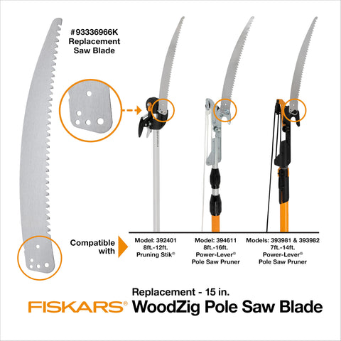 Fiskars high-speed steel construction maintains sharpness during use.
