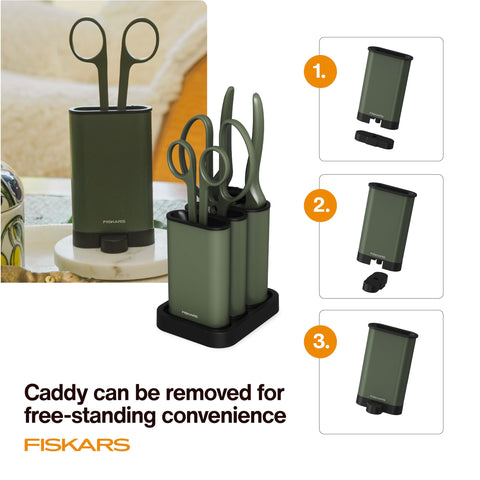 Fiskars ergonomic handles support comfortable use for both hands.