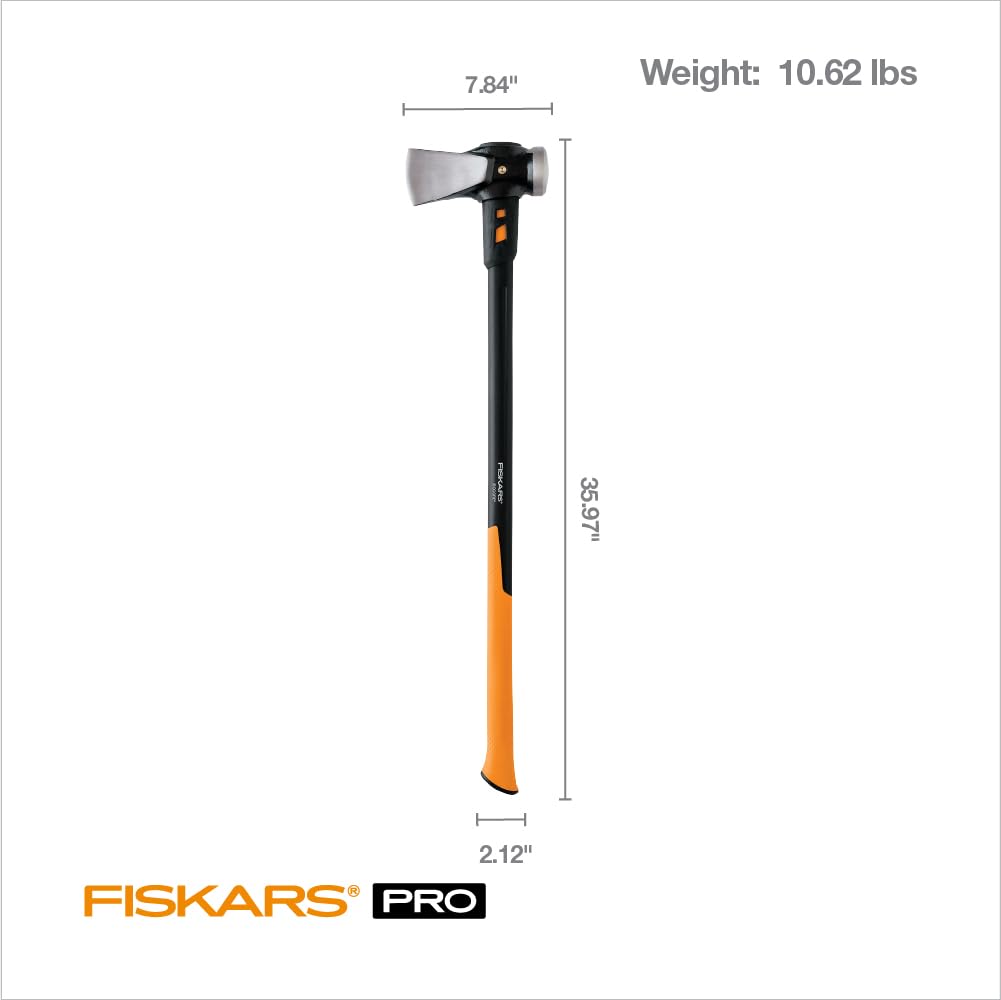 Fiskars 36-inch handle shown during use